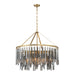 Crystorama - GEM-7005-MG-SS - Nine Light Chandelier - Gemma - Modern Gold