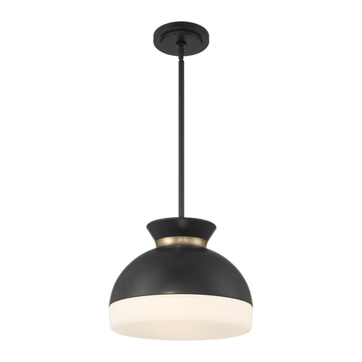 Gidget Two Light Pendant Matte Black + Vibrant Gold