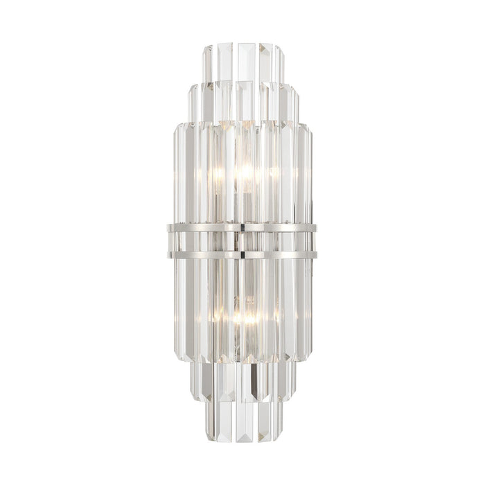 Crystorama - HAY-1411-PN - Two Light Wall Sconce - Hayes - Polished Nickel