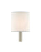 Currey and Company - 0455 - Shade - White Cotton Chandelier Shade - White Cotton