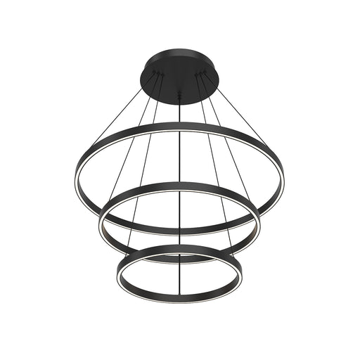 Cerchio LED Chandelier Black