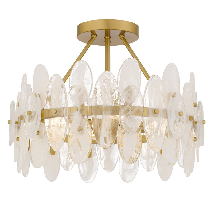 Quoizel - ABI1718BRG - Four Light Semi-Flush Mount - Abigail - Brushed Gold