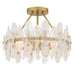 Quoizel - ABI1718BRG - Four Light Semi-Flush Mount - Abigail - Brushed Gold