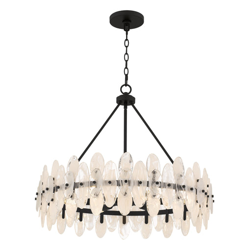 Abigail Six Light Pendant Matte Black