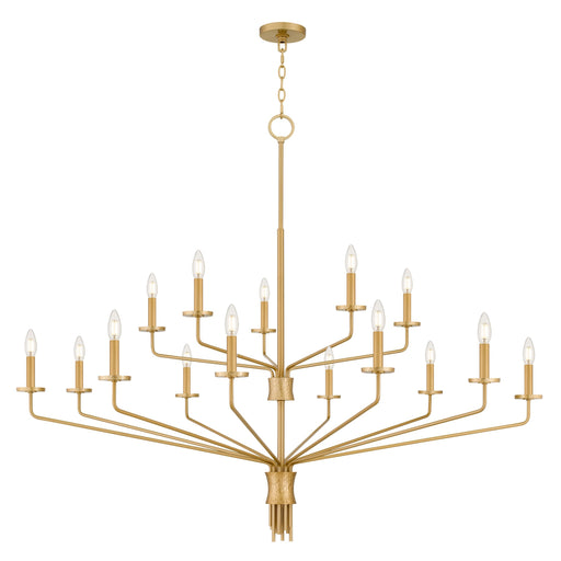Alexander 15 Light Chandelier Brushed Gold