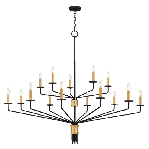 Alexander 15 Light Chandelier Matte Black