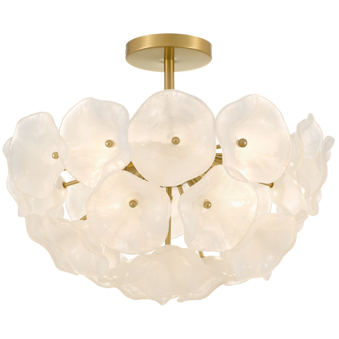Quoizel - AUD1718BRG - Four Light Semi-Flush Mount - Audrey - Brushed Gold