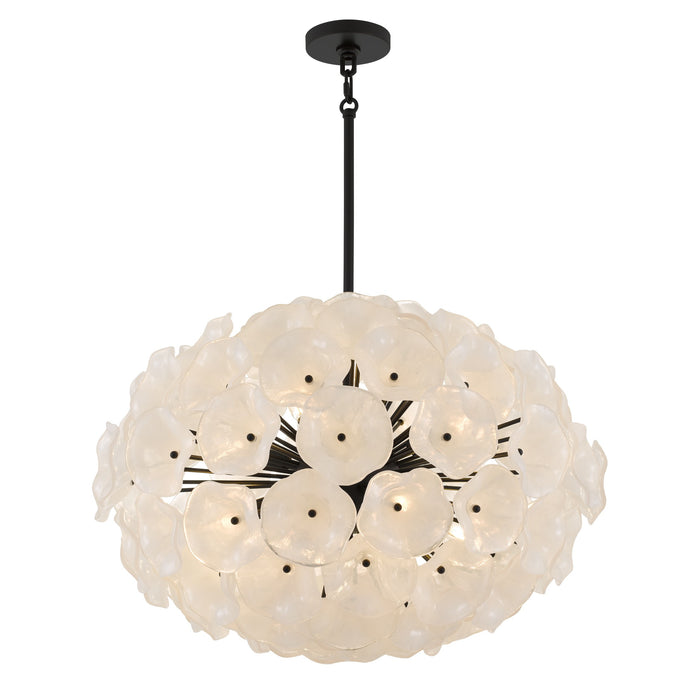Quoizel - AUD2828MBK - Eight Light Pendant - Audrey - Matte Black