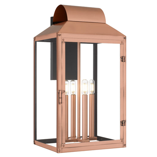 Beryn Four Light Outdoor Wall Lantern Aged Copper