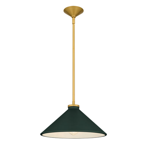 Bradbury One Light Pendant Brushed Gold