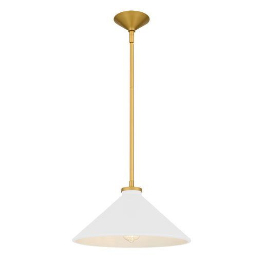 Bradbury One Light Pendant Brushed Gold