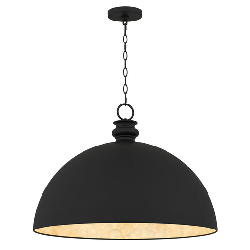 Braylon One Light Pendant Matte Black