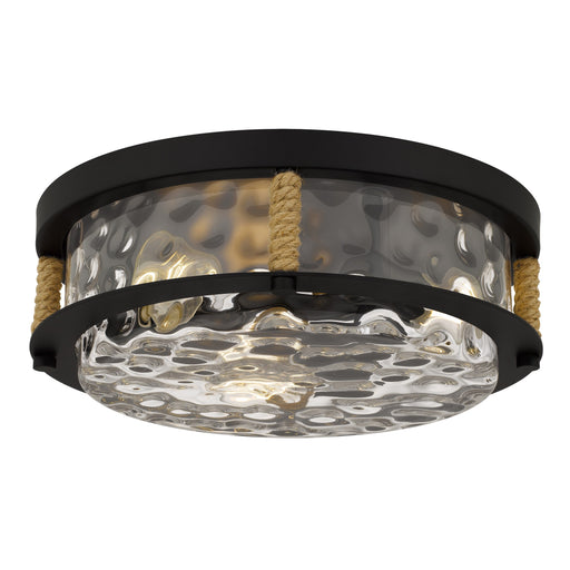 Baltic Three Light Flush Mount Matte Black