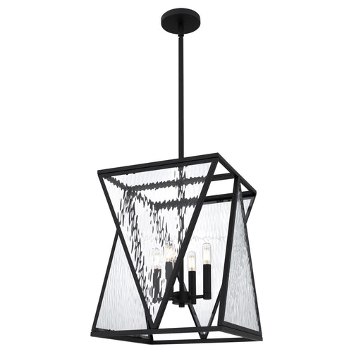 Clovis Four Light Pendant Matte Black