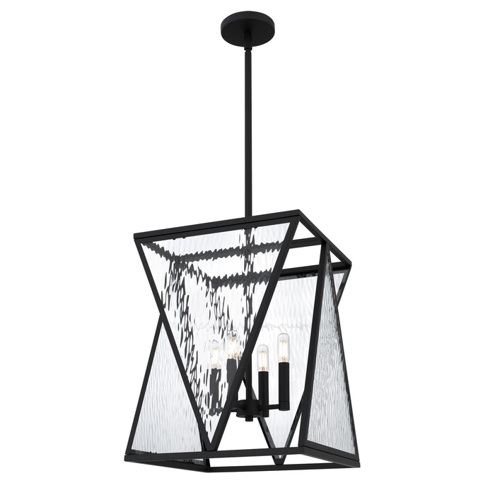 Quoizel - CLO1814MBK - Four Light Pendant - Clovis - Matte Black
