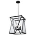 Quoizel - CLO1814MBK - Four Light Pendant - Clovis - Matte Black