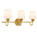 Quoizel - DOT8624GFL - Three Light Vanity - Dorothea - Gold Leaf