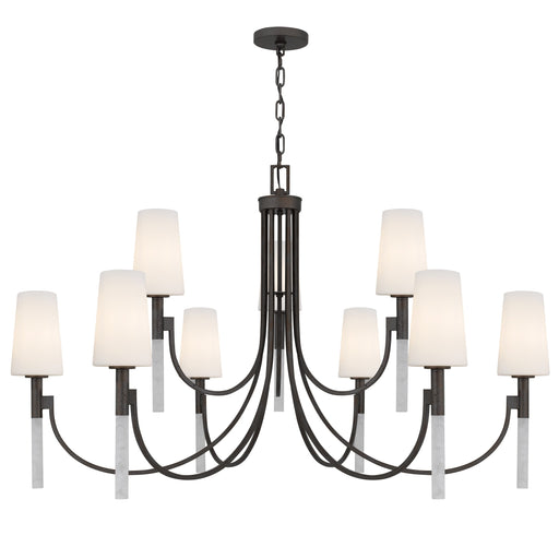 Eloura Nine Light Chandelier Iron Gate
