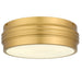 Quoizel - EMM1616BRG - Three Light Flush Mount - Emmett - Brushed Gold