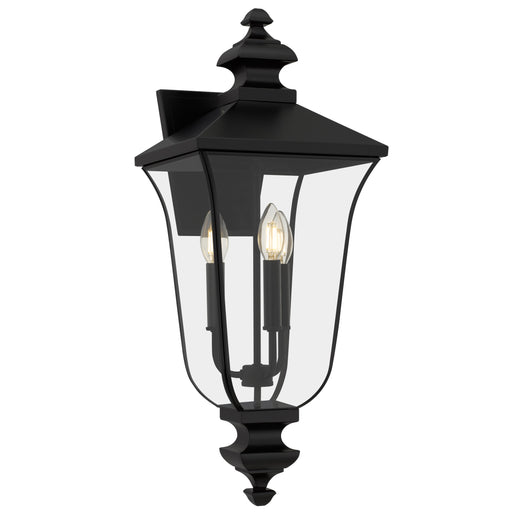 Farley Three Light Outdoor Wall Lantern Matte Black