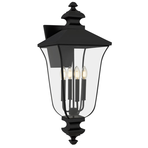 Farley Four Light Outdoor Wall Lantern Matte Black