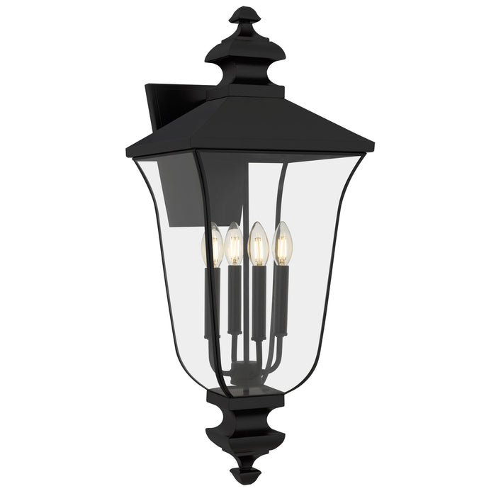 Quoizel - FARL8412MBK - Four Light Outdoor Wall Lantern - Farley - Matte Black
