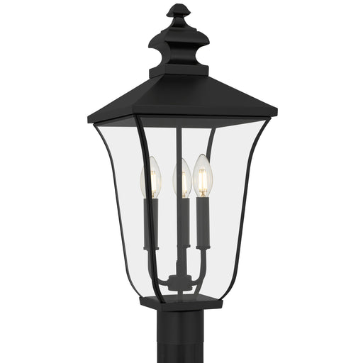 Farley Three Light Outdoor Post Lantern Matte Black