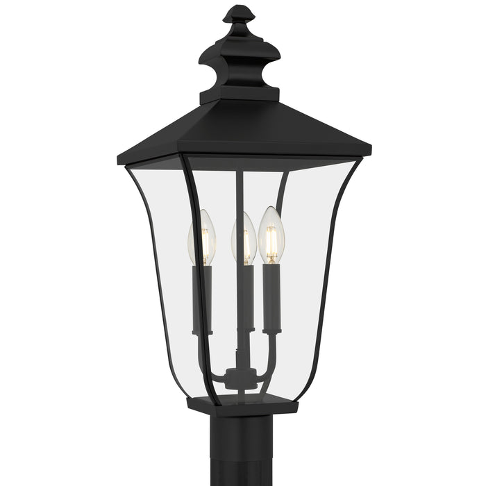 Quoizel - FARL9010MBK - Three Light Outdoor Post Lantern - Farley - Matte Black
