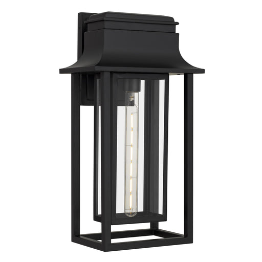 Garner One Light Outdoor Wall Lantern Matte Black
