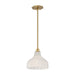 Crystorama - LAY-303-LG - One Light Pendant - Layton - Luxe Gold