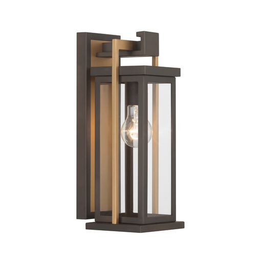 Crystorama - LDL-901-TZ-TG - One Light Outdoor Wall Sconce - Lendel - Twilight Bronze + Textured Gold