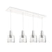 Kuzco Lighting - MP12506WHCL-04 - LED Pendant - Samson - White/Clear Glass