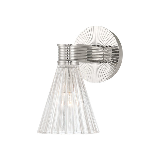 Lotus One Light Wall Sconce Polished Nickel