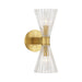 Crystorama - LOT-702-LG - Two Light Wall Sconce - Lotus - Luxe Gold