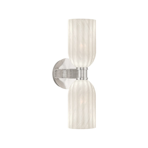 Lotus Two Light Wall Sconce Polished Nickel