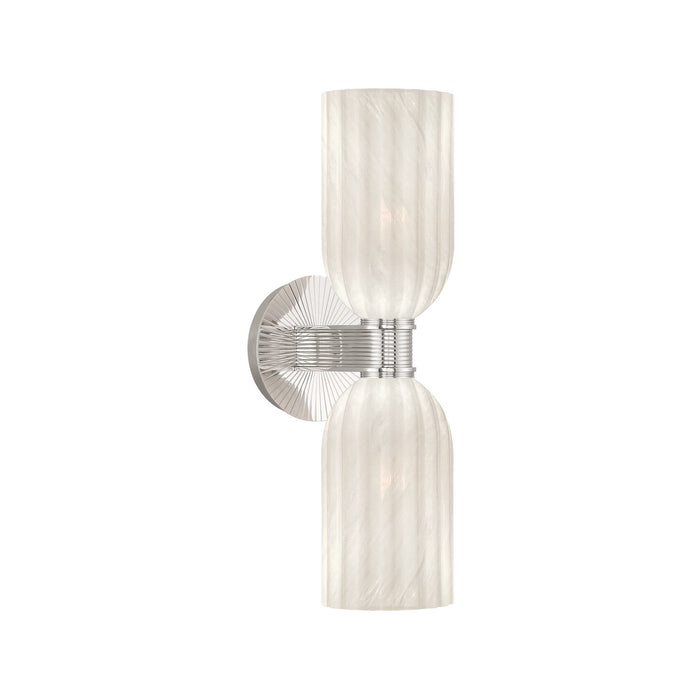 Crystorama - LOT-712-PN - Two Light Wall Sconce - Lotus - Polished Nickel