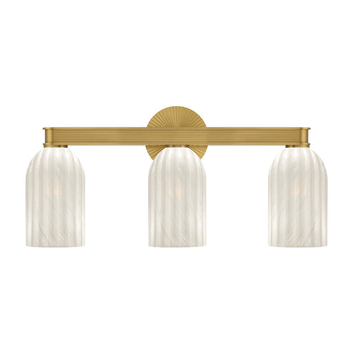 Lotus Three Light Bath Luxe Gold