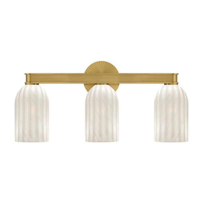 Crystorama - LOT-713-LG - Three Light Bath - Lotus - Luxe Gold