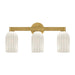 Crystorama - LOT-713-LG - Three Light Bath - Lotus - Luxe Gold
