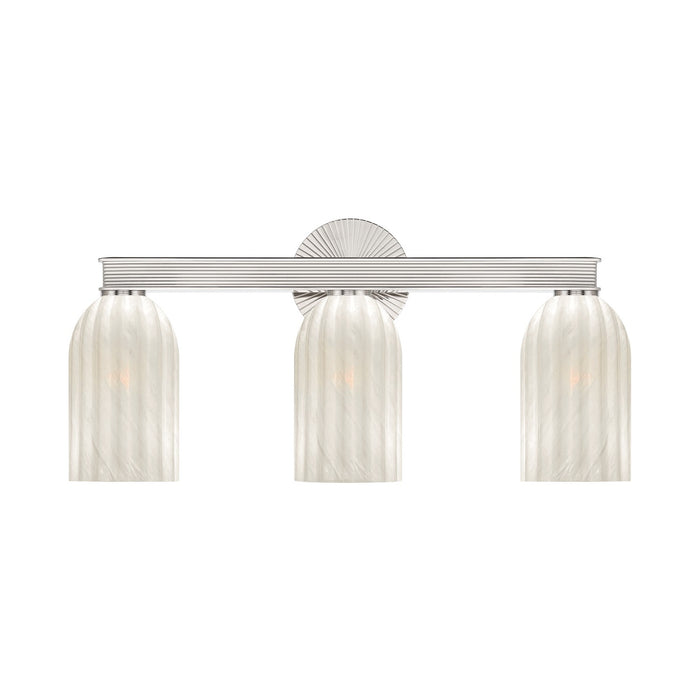 Crystorama - LOT-713-PN - Three Light Bath - Lotus - Polished Nickel
