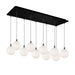 Kuzco Lighting - MP3106BKOP-10 - LED Pendant - Bolla - Black/Opal Glass
