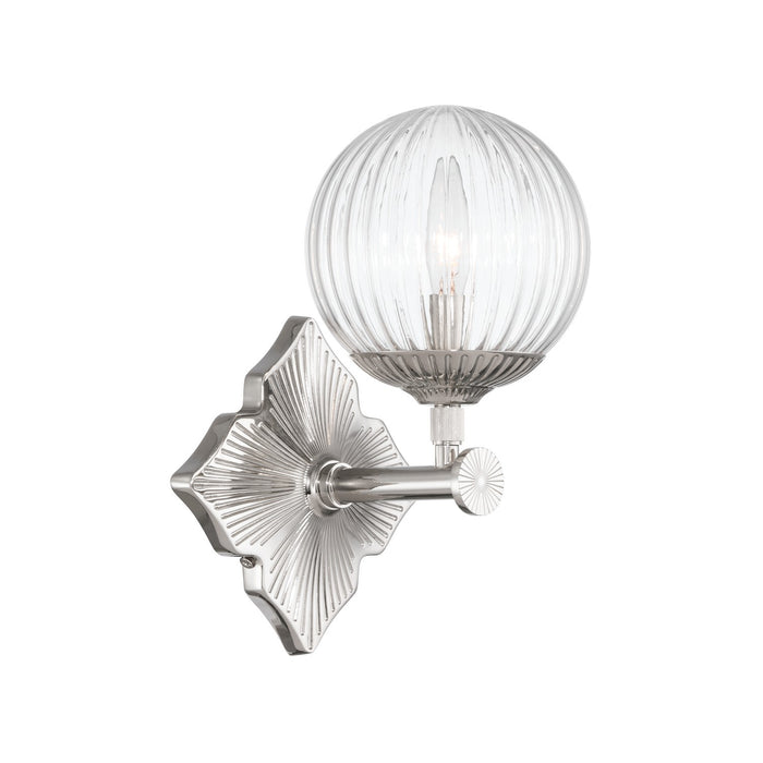 Crystorama - ORY-1001-PN-CL - One Light Wall Sconce - Orly - Polished Nickel