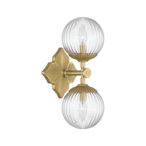 Orly Two Light Wall Sconce Aged Brass