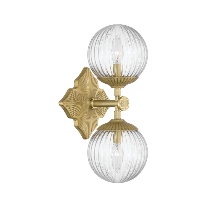 Crystorama - ORY-1002-AG-CL - Two Light Wall Sconce - Orly - Aged Brass