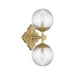 Crystorama - ORY-1002-AG-CL - Two Light Wall Sconce - Orly - Aged Brass
