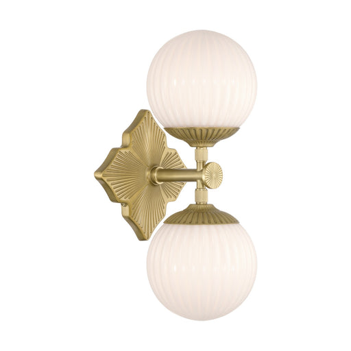 Orly Two Light Wall Sconce Aged Brass