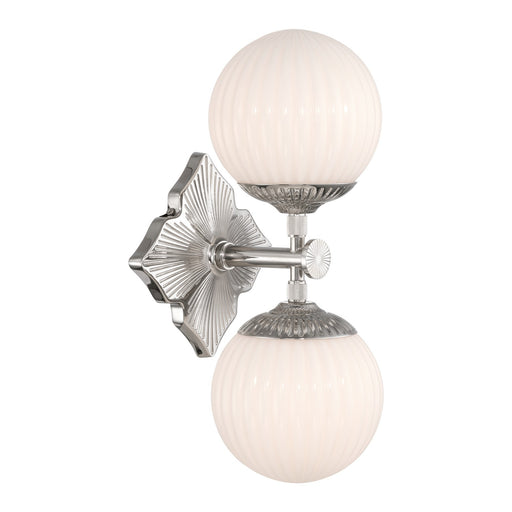 Orly Two Light Wall Sconce Polished Nickel