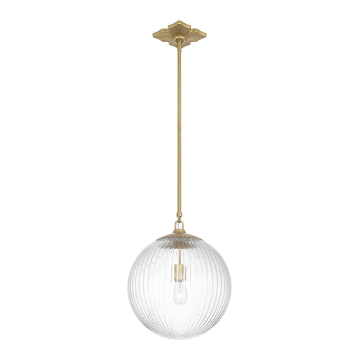 Orly One Light Pendant Aged Brass