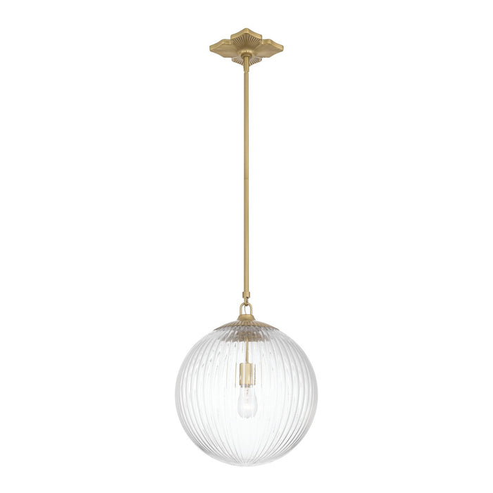Crystorama - ORY-1007-AG-CL - One Light Pendant - Orly - Aged Brass