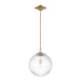 Crystorama - ORY-1007-AG-CL - One Light Pendant - Orly - Aged Brass